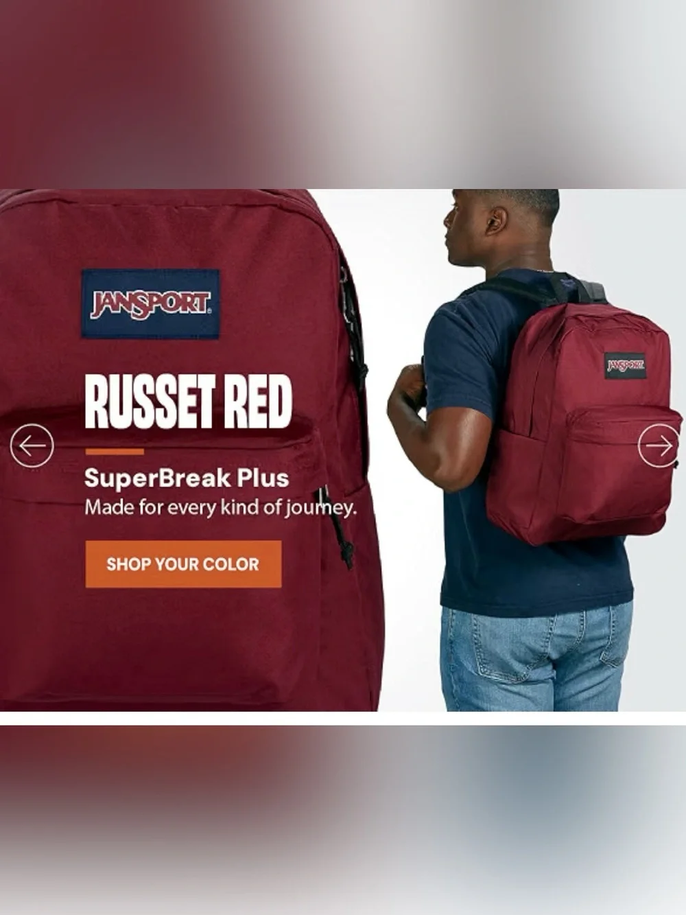 Jansport Backpack in Deep Russet Red